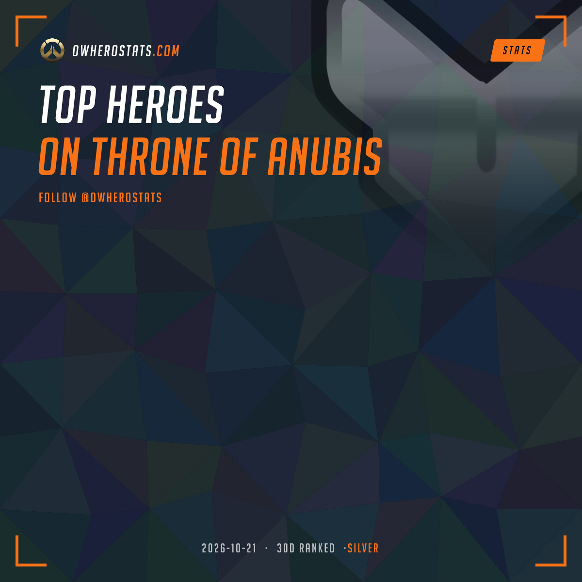 Overwatch Silver Tier List on Throne of anubis (30-day) | Overwatch Stats